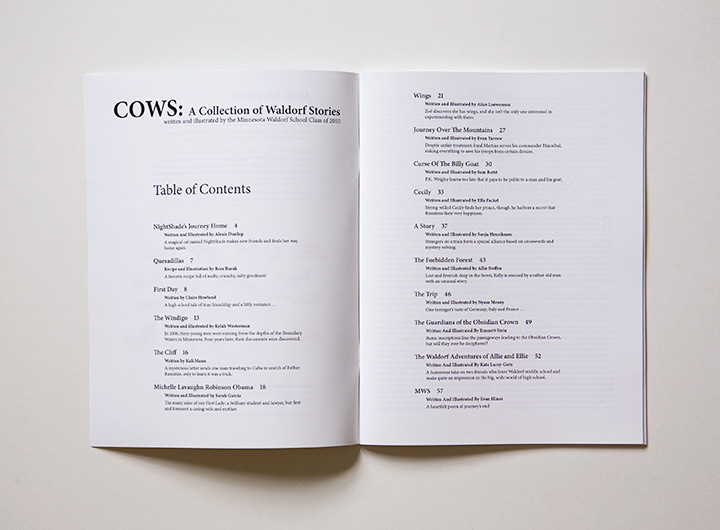 COWS Magazine spread