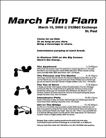Film Flam Invitation