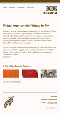 Zozoma dot com Screen Grab